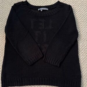 “Let It Be” 360 Sweater Classic Black Knit